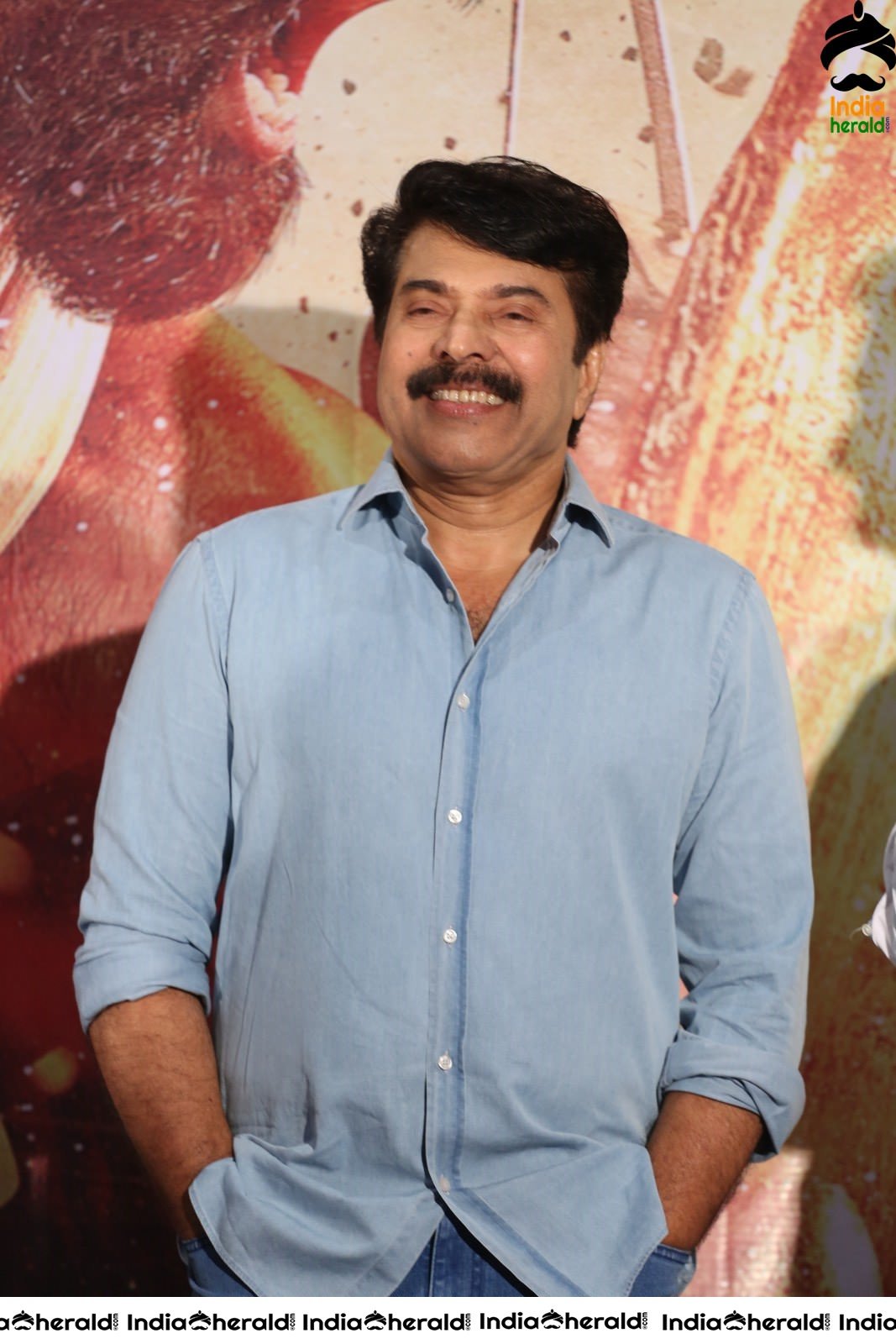 Actor Mammootty Stills from Mamangam Movie Trailer Launch Set 1