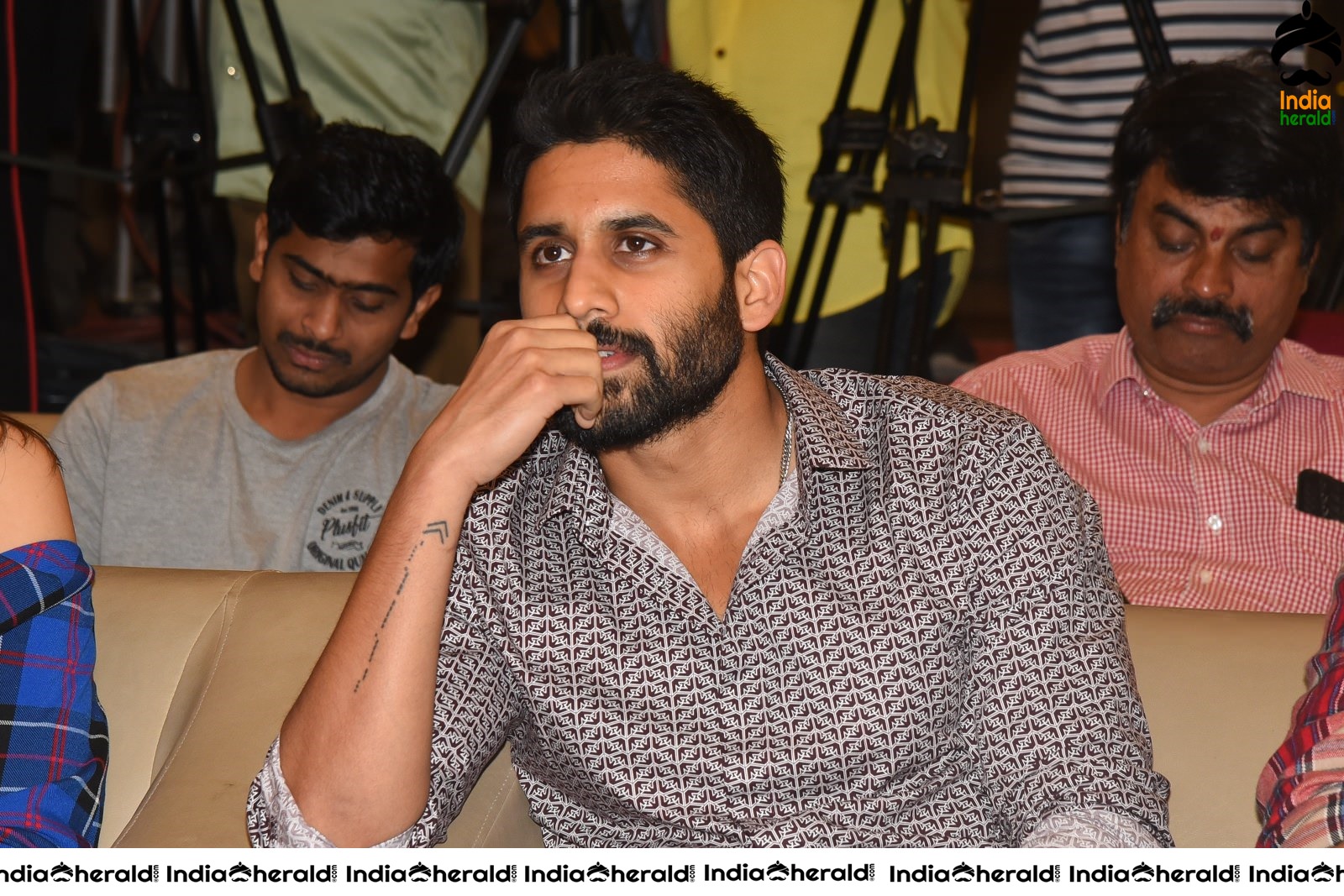 Actor Naga Chaitanya is stylish and suave at Venky Mama Meet Set 1