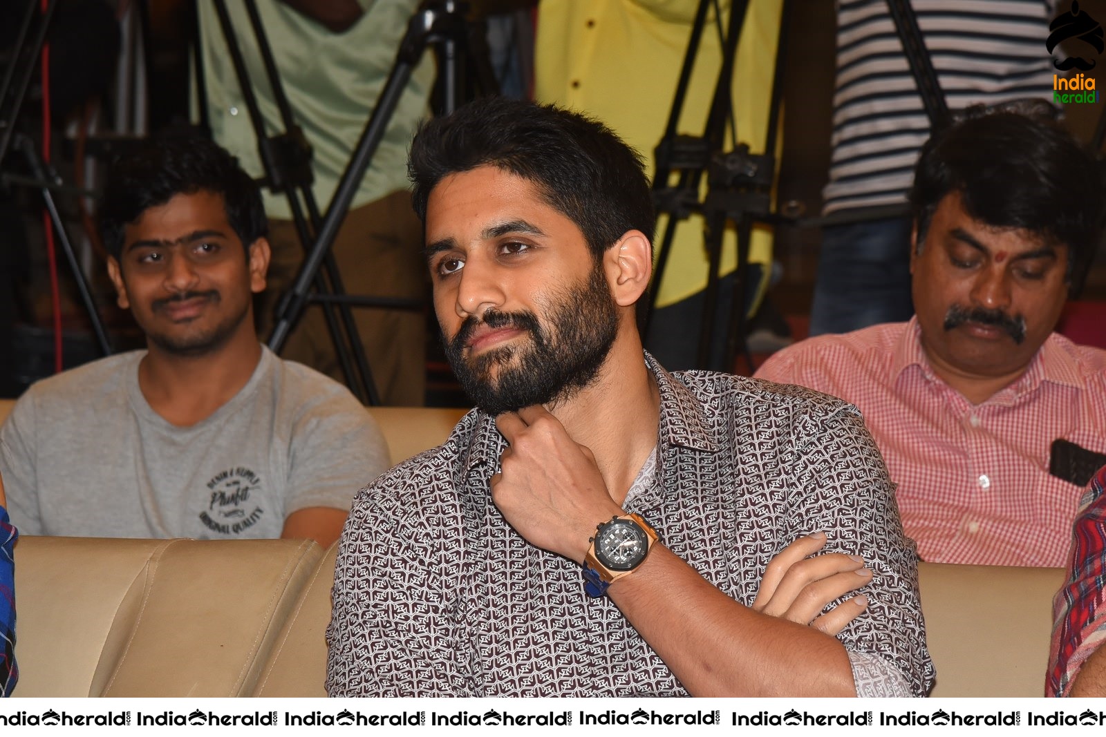 Actor Naga Chaitanya is stylish and suave at Venky Mama Meet Set 1