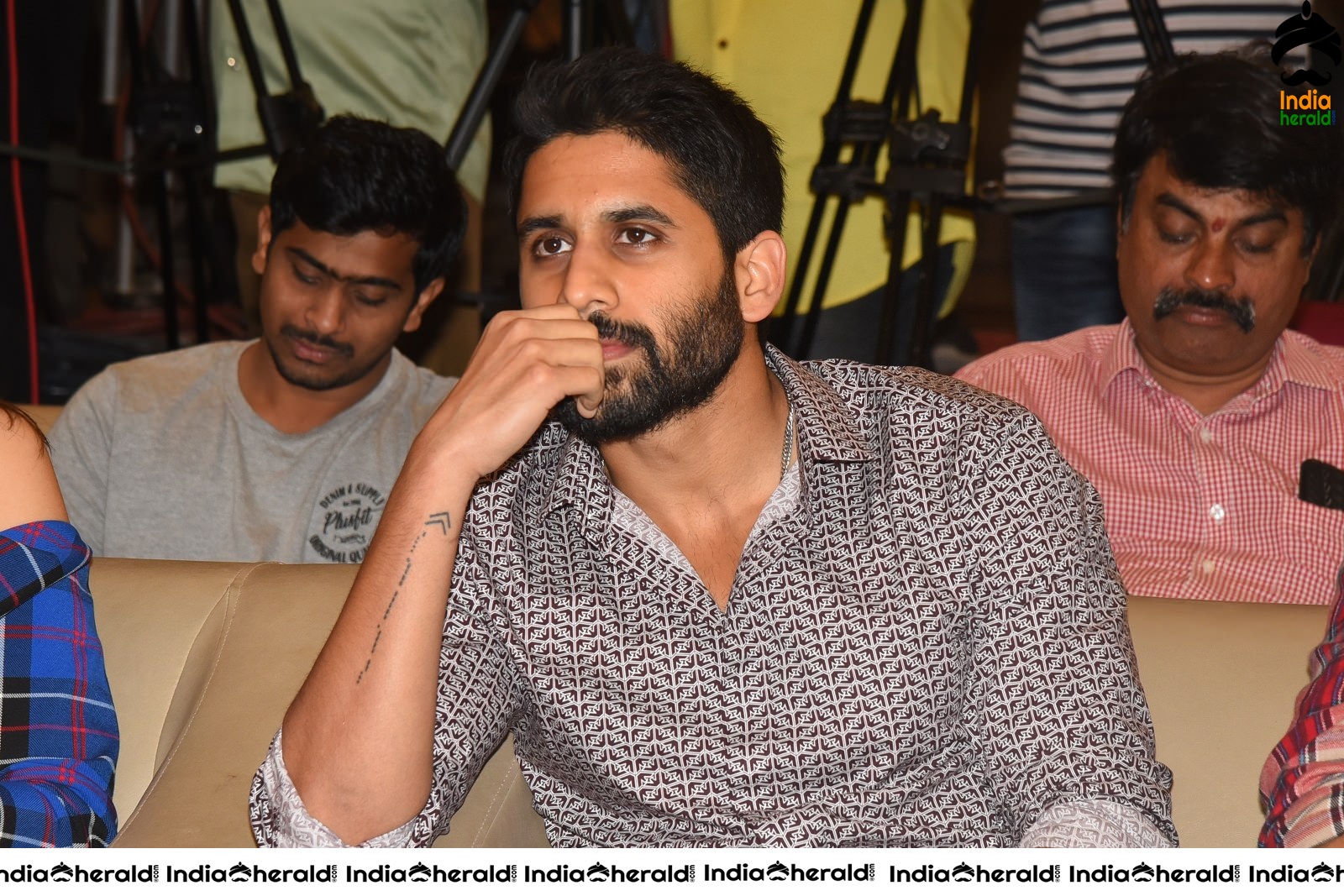 Actor Naga Chaitanya is stylish and suave at Venky Mama Meet Set 1