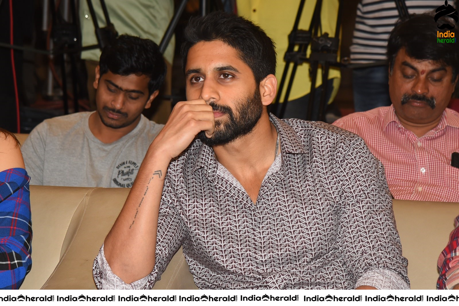 Actor Naga Chaitanya is stylish and suave at Venky Mama Meet Set 1