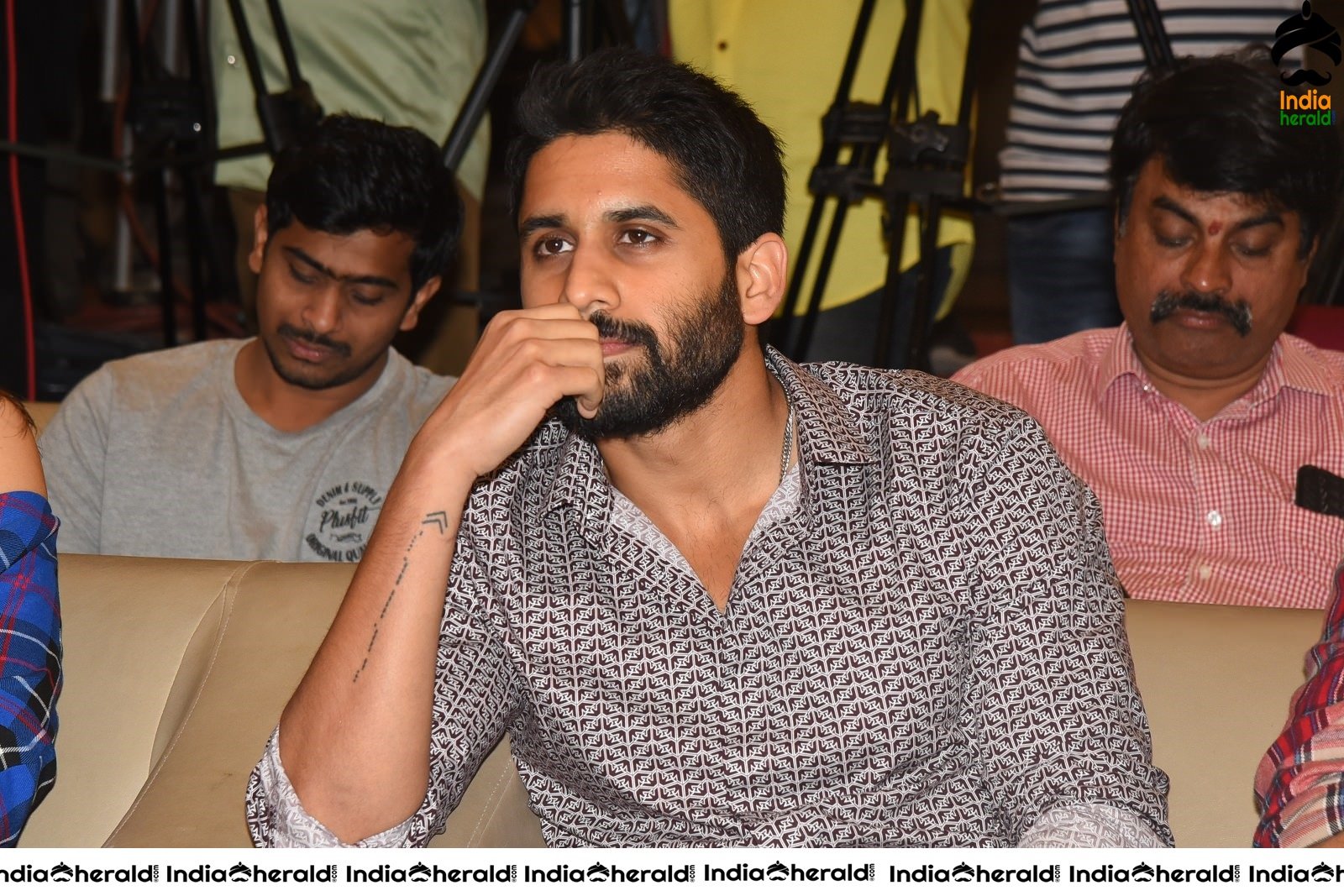 Actor Naga Chaitanya is stylish and suave at Venky Mama Meet Set 1