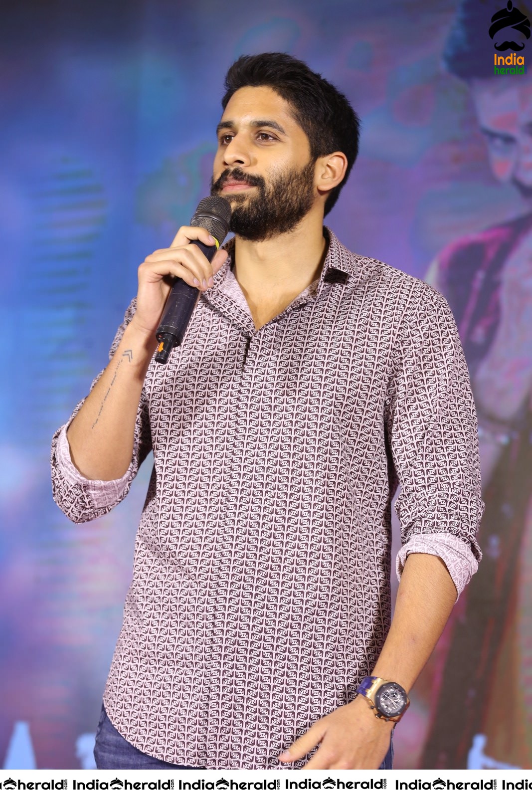 Actor Naga Chaitanya is stylish and suave at Venky Mama Meet Set 1