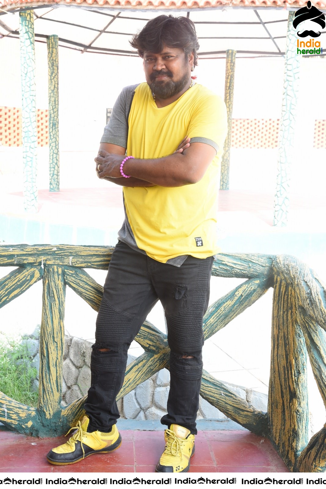 Actor of Hi 5 Movie Clicked at Press Meet Set 2