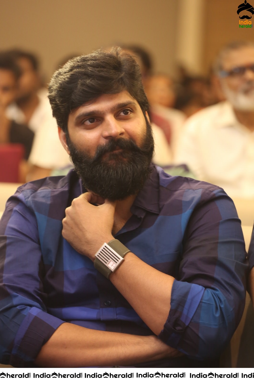 Actor Sree Vishnu Stills from Thippara Meesam Pre Release Event Set 1