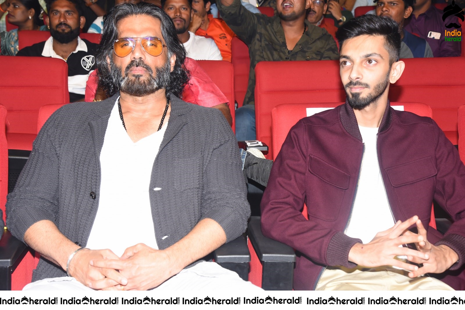 Actor Sunil Shetty and Music Composer Anirudh spotted together