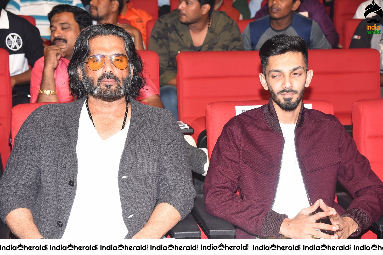 Actor Sunil Shetty and Music Composer Anirudh spotted together