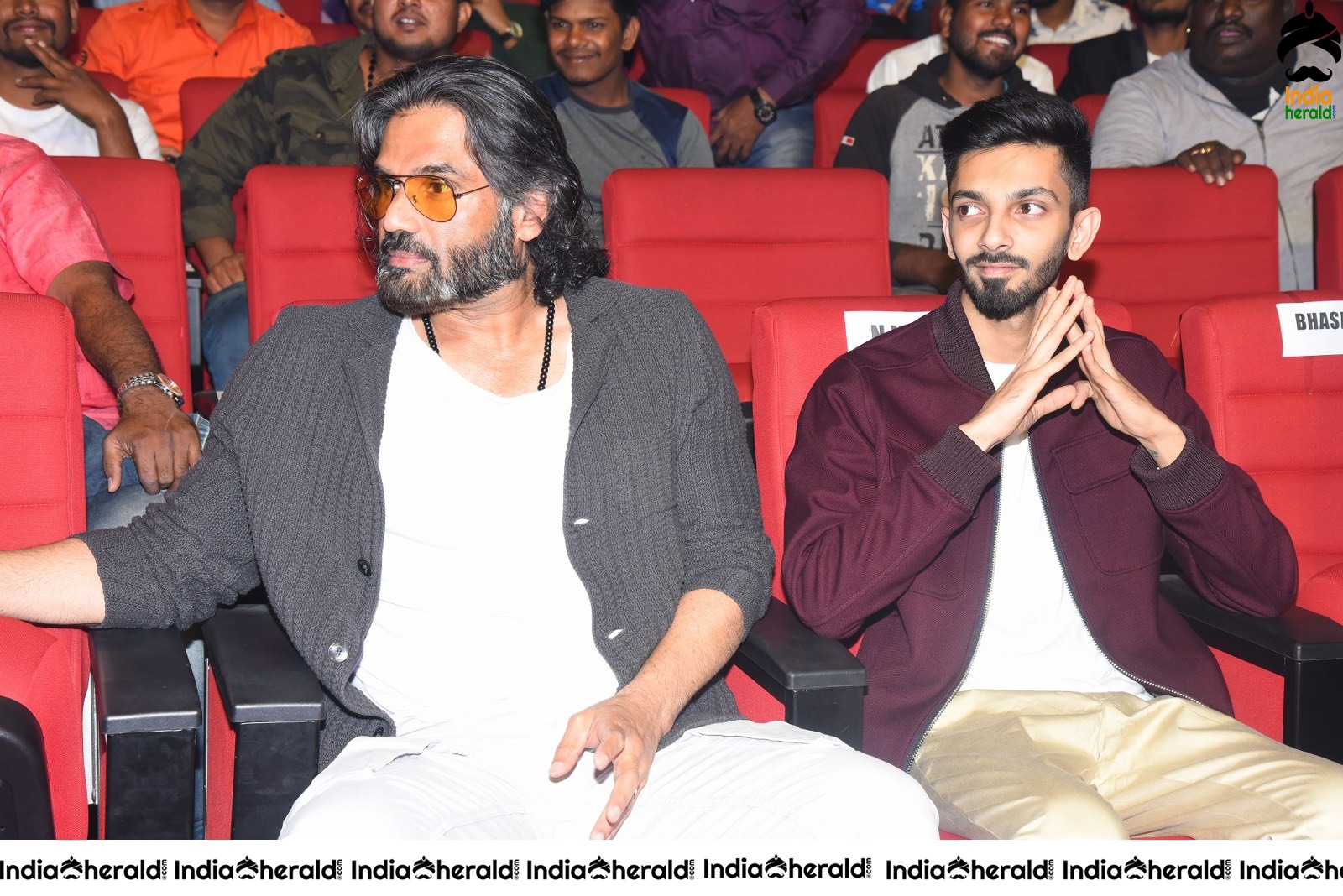 Actor Sunil Shetty and Music Composer Anirudh spotted together