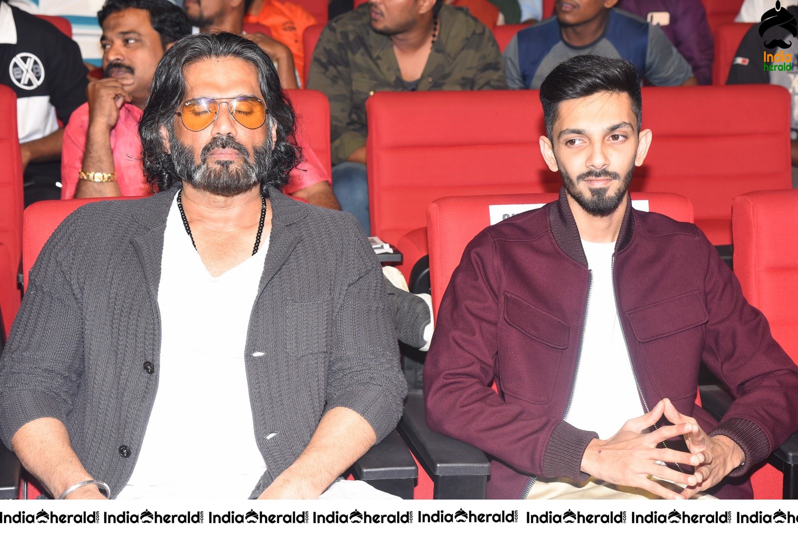 Actor Sunil Shetty and Music Composer Anirudh spotted together