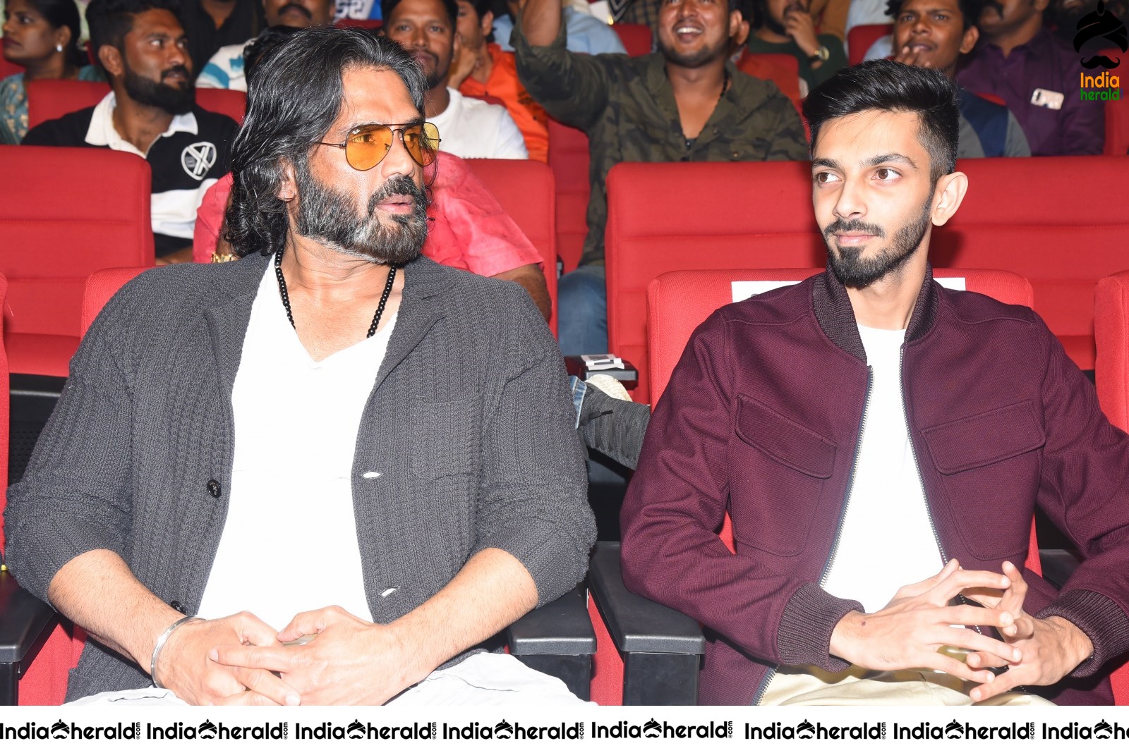 Actor Sunil Shetty and Music Composer Anirudh spotted together