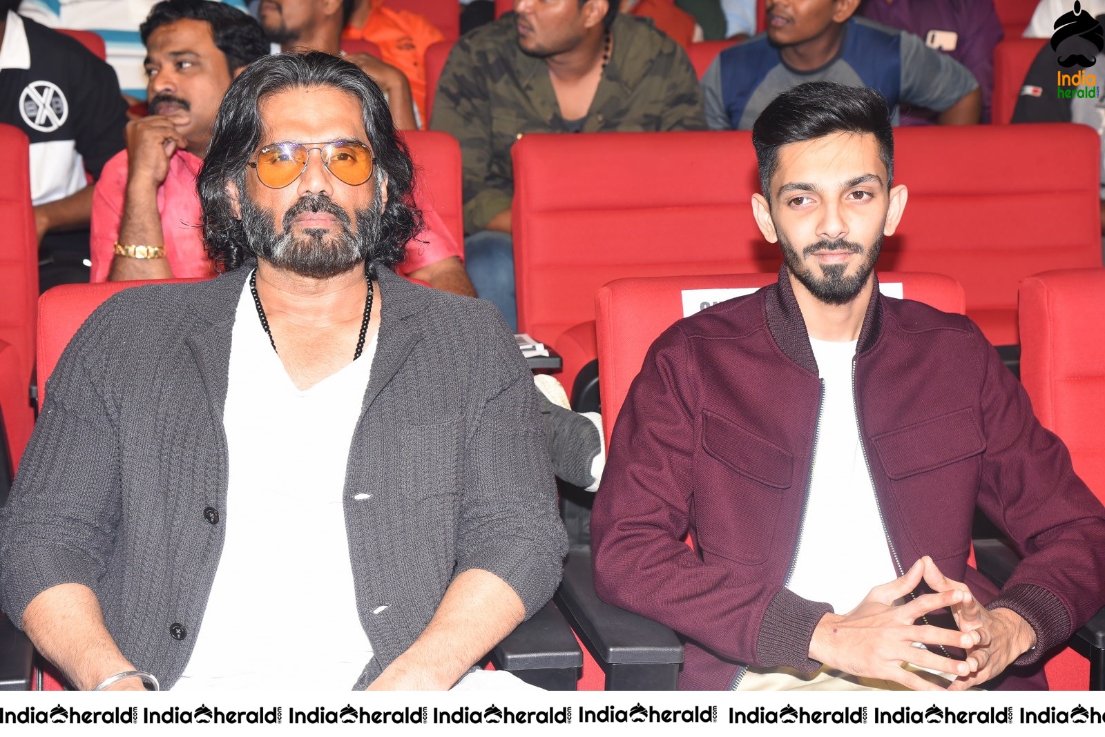 Actor Sunil Shetty and Music Composer Anirudh spotted together