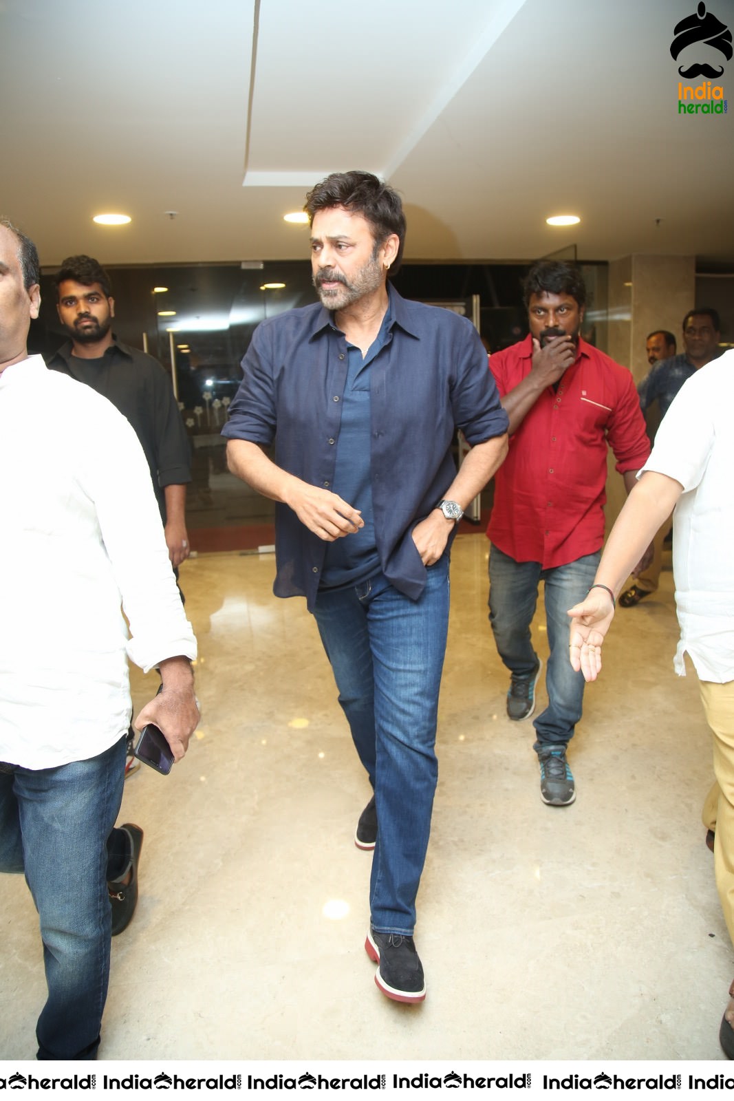 Actor Victory Venkatesh Stylish Entry at Mismatch Event