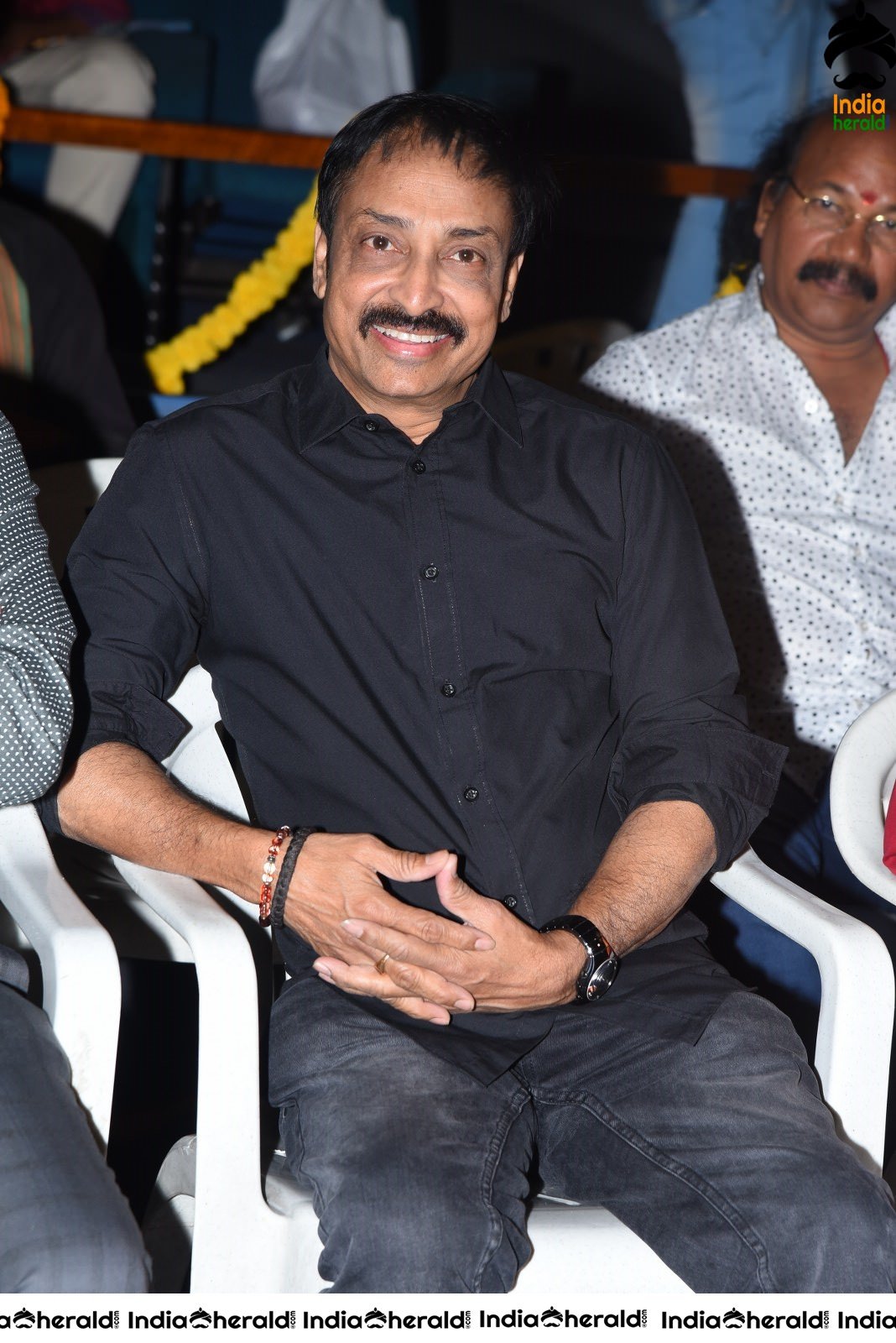 Actors at Ayyappa Kataksham Audio Launch