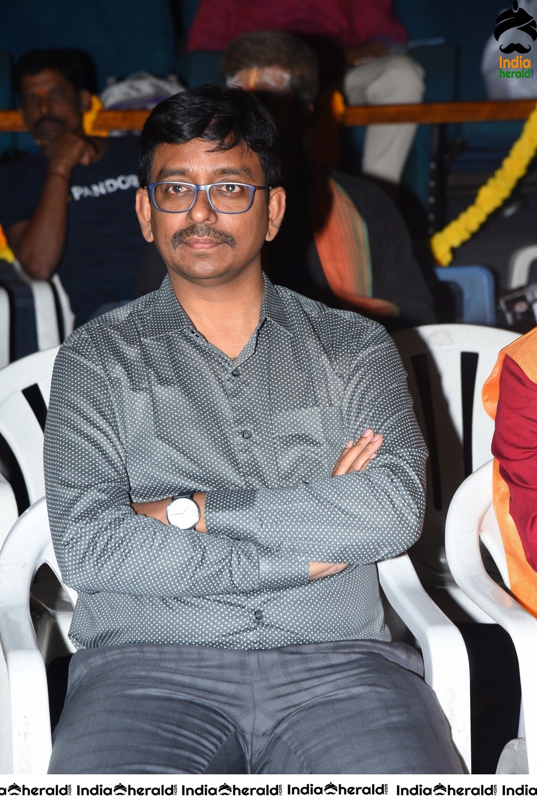 Actors at Ayyappa Kataksham Audio Launch