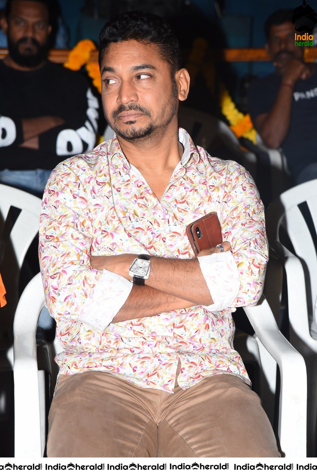 Actors at Ayyappa Kataksham Audio Launch