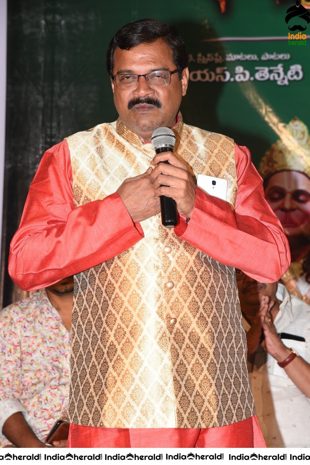 Actors at Ayyappa Kataksham Audio Launch