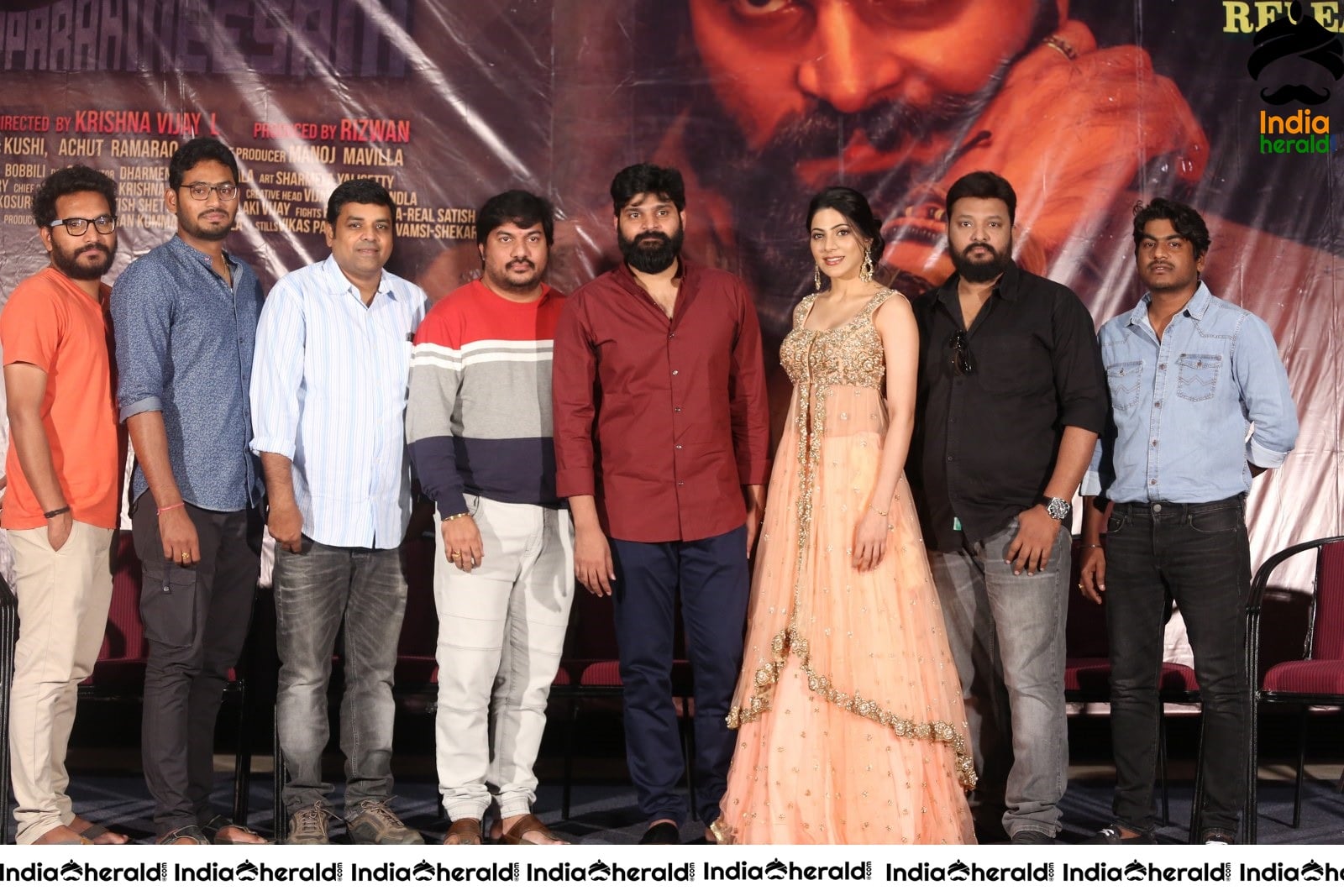 Actors of Thippara Meesam Group Photo Indoors