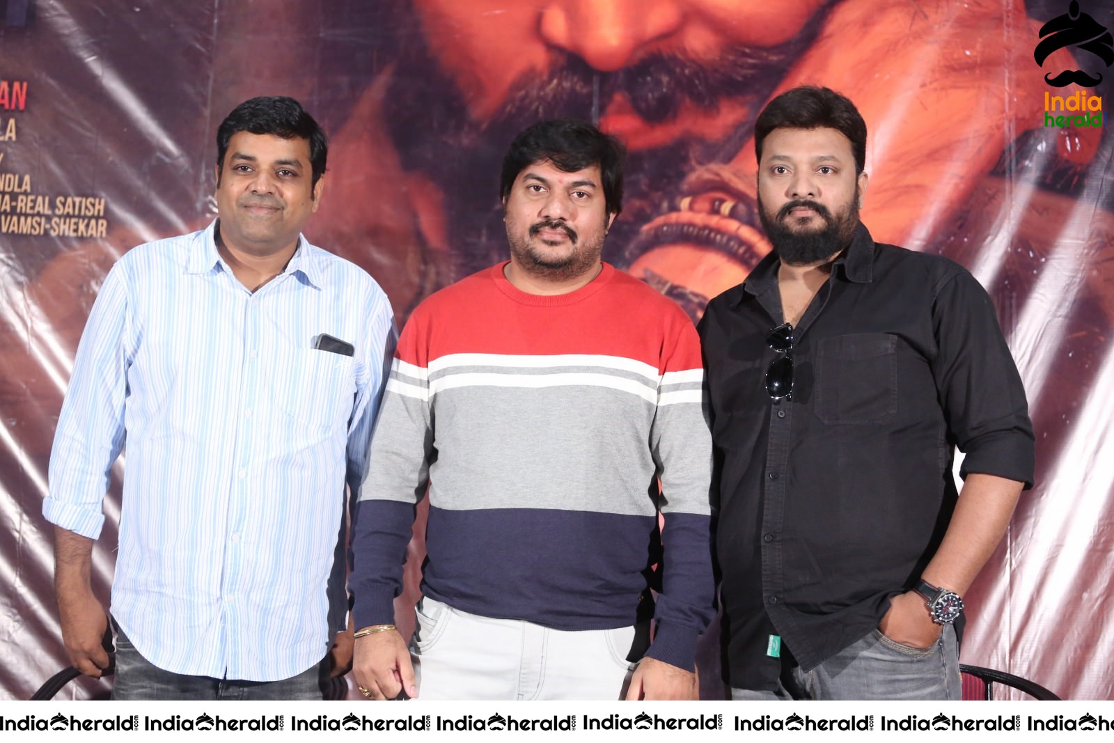 Actors of Thippara Meesam Group Photo Indoors