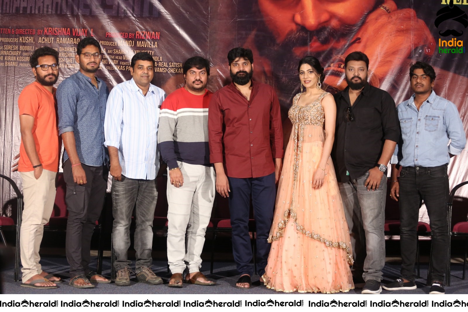 Actors of Thippara Meesam Group Photo Indoors