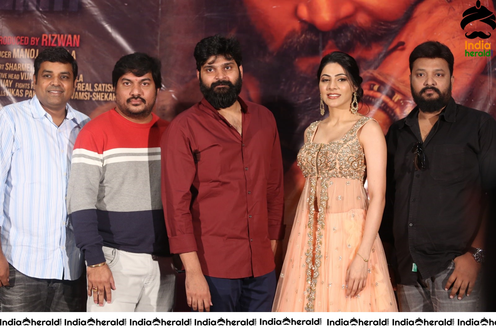 Actors of Thippara Meesam Group Photo Indoors