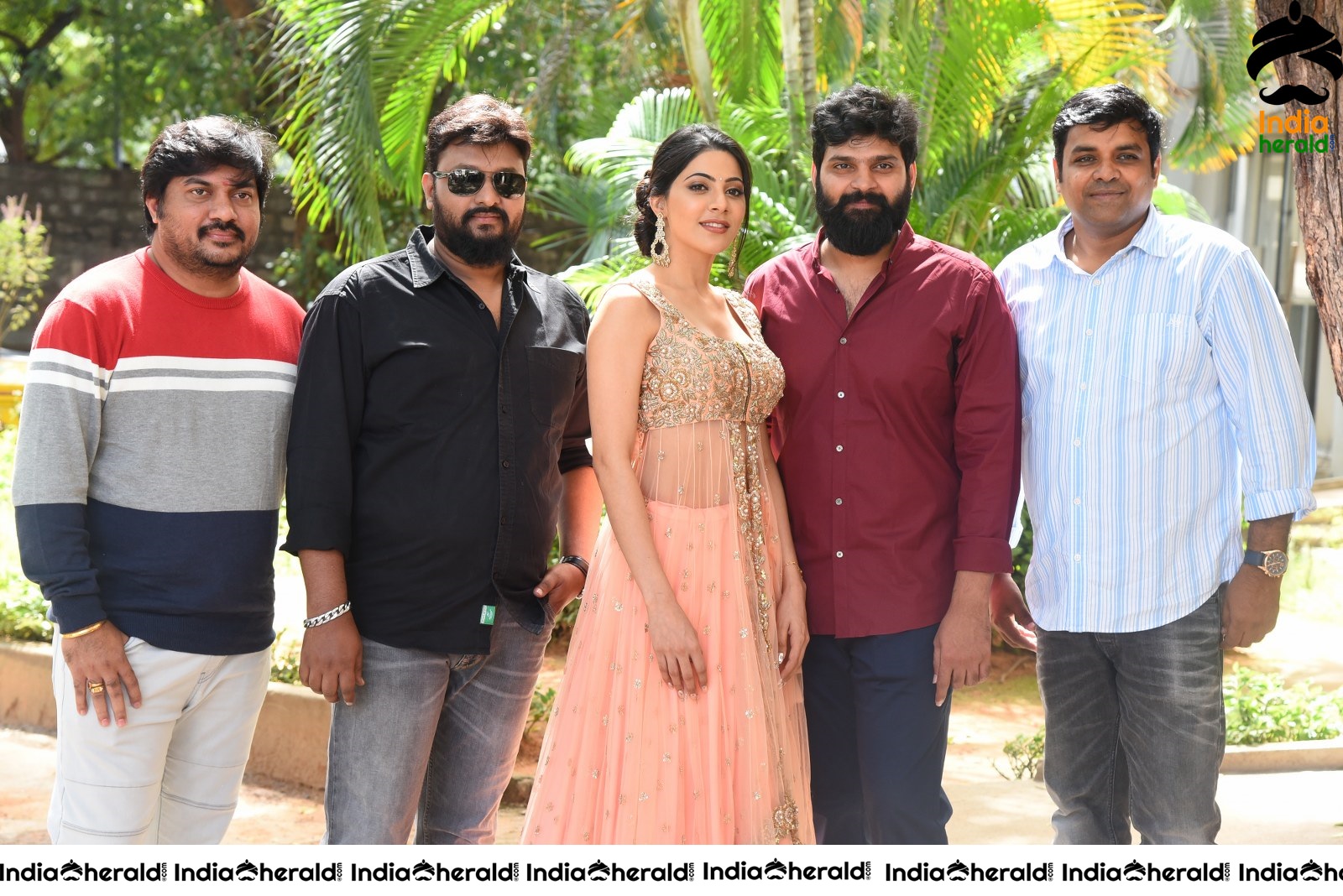 Actors of Thippara Meesam Group Photo Outdoors