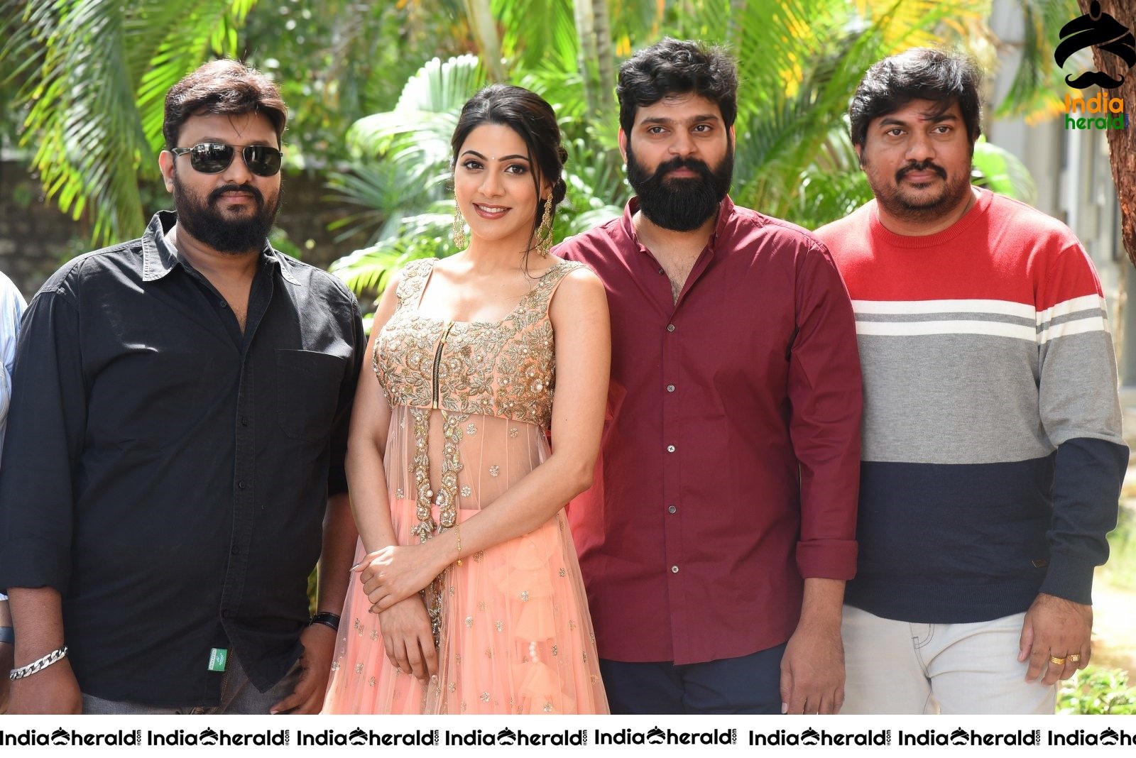 Actors of Thippara Meesam Group Photo Outdoors