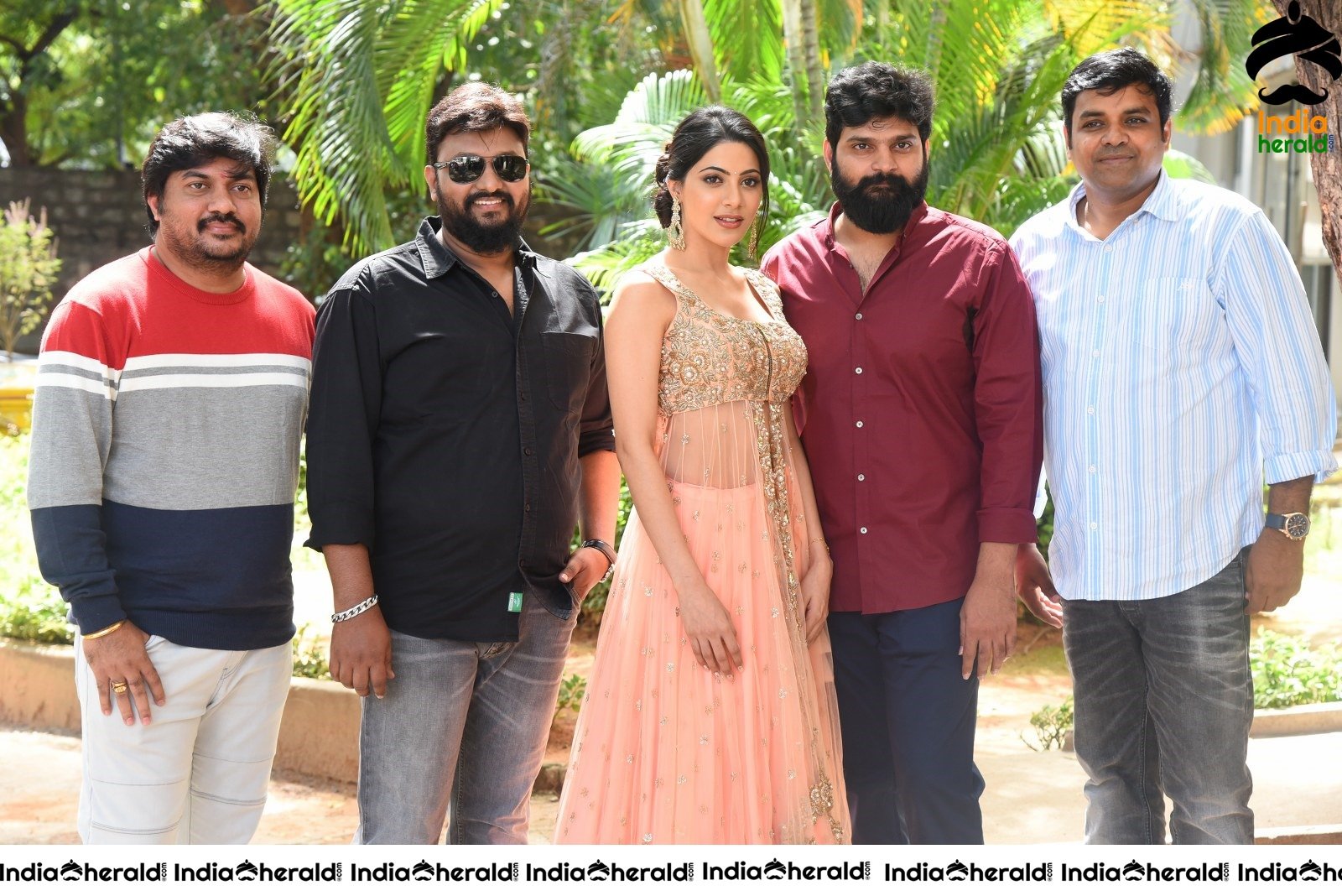 Actors of Thippara Meesam Group Photo Outdoors