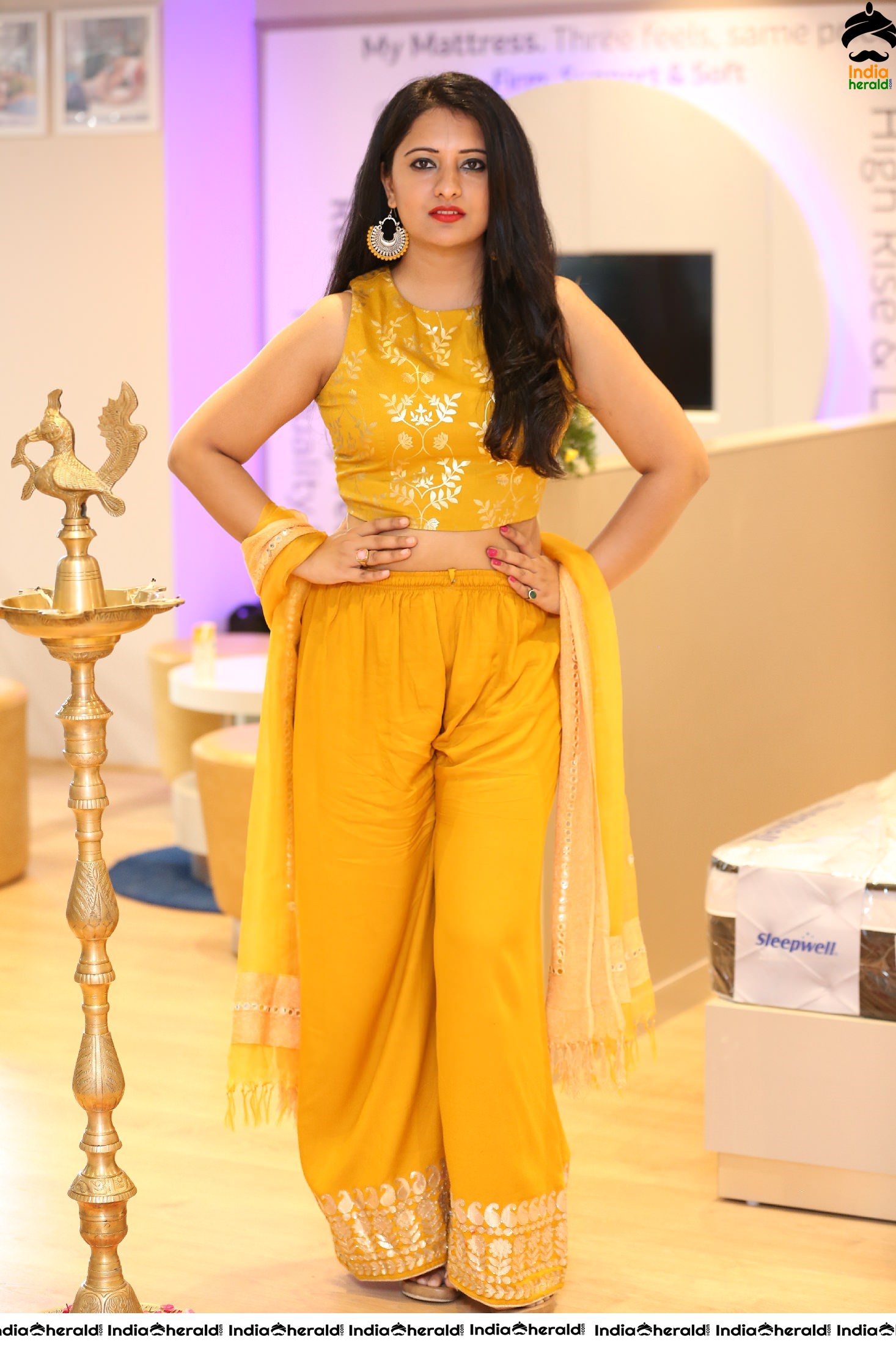Actress Nikita Launches Sleepwell world Retail Showroom at Gachibowli Set 1