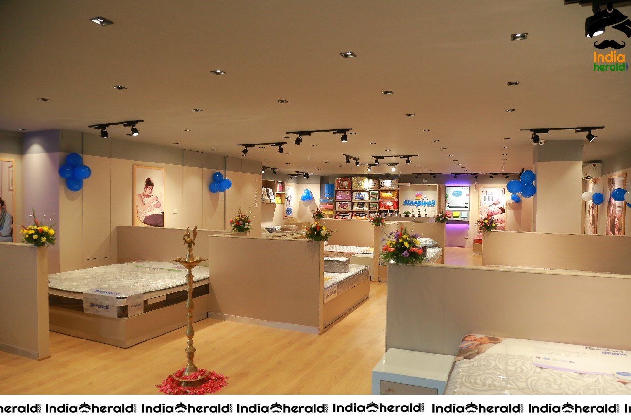 Actress Nikita Launches Sleepwell world Retail Showroom at Gachibowli Set 1