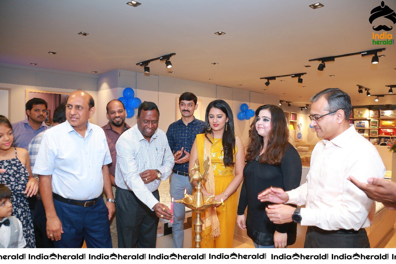 Actress Nikita Launches Sleepwell world Retail Showroom at Gachibowli Set 2