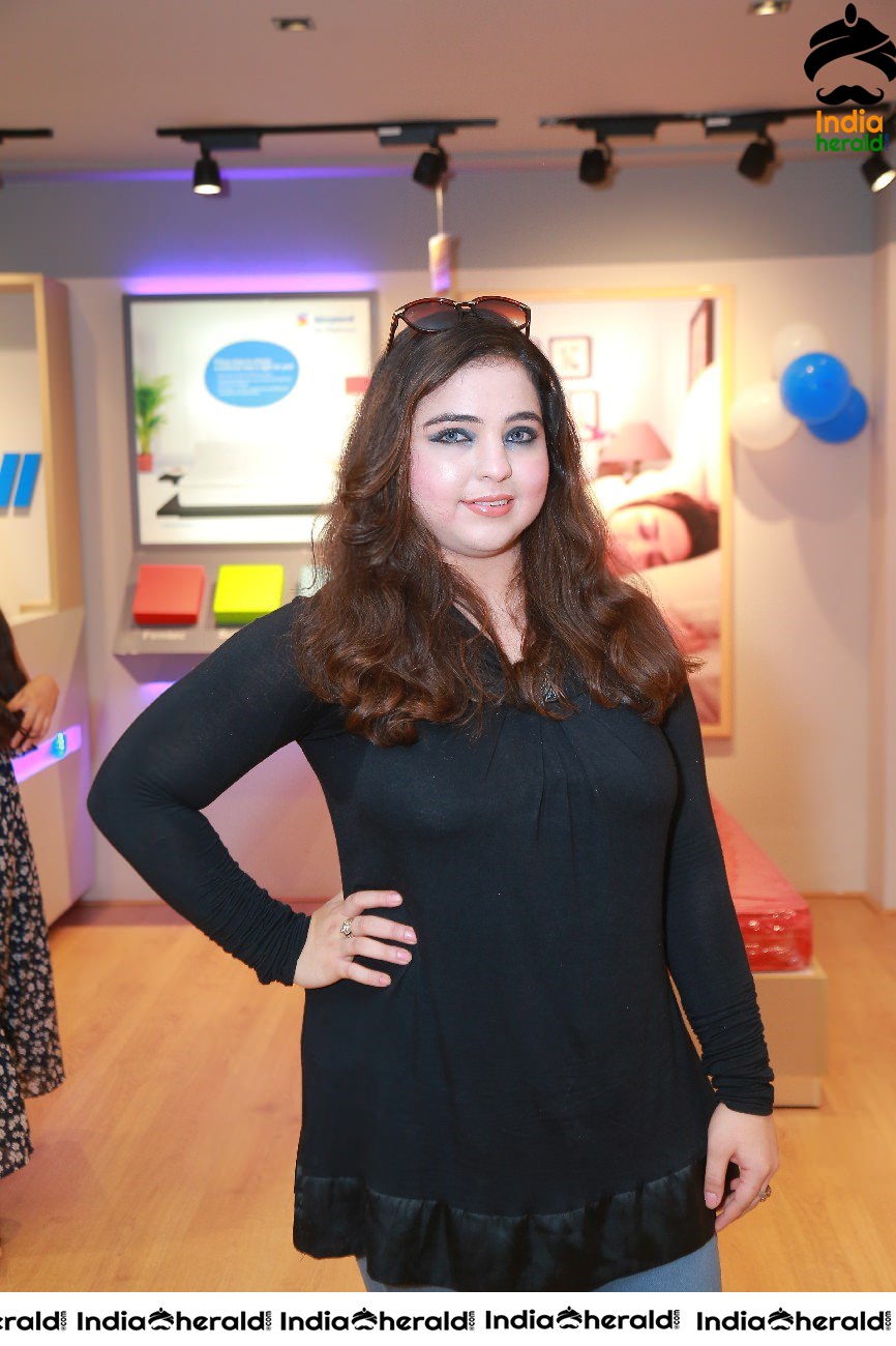 Actress Nikita Launches Sleepwell world Retail Showroom at Gachibowli Set 3