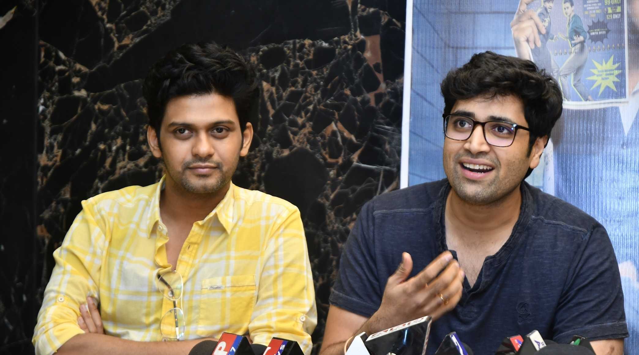 Agent Sai Srinivasa Athreya Movie Press Meet With Vijay Devarakonda At AMB Cinemas