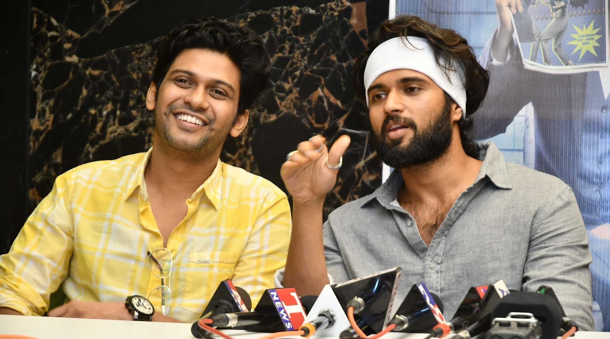 Agent Sai Srinivasa Athreya Movie Press Meet With Vijay Devarakonda At AMB Cinemas