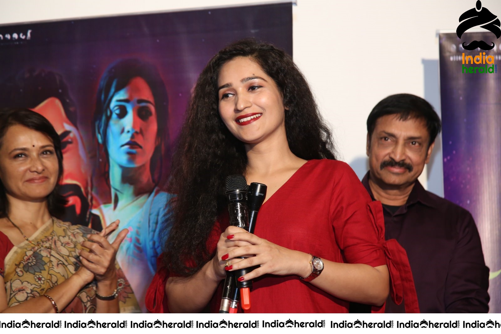 Amala Akkineni At Oka Chinna Viramam Song Launch Stills Set 2