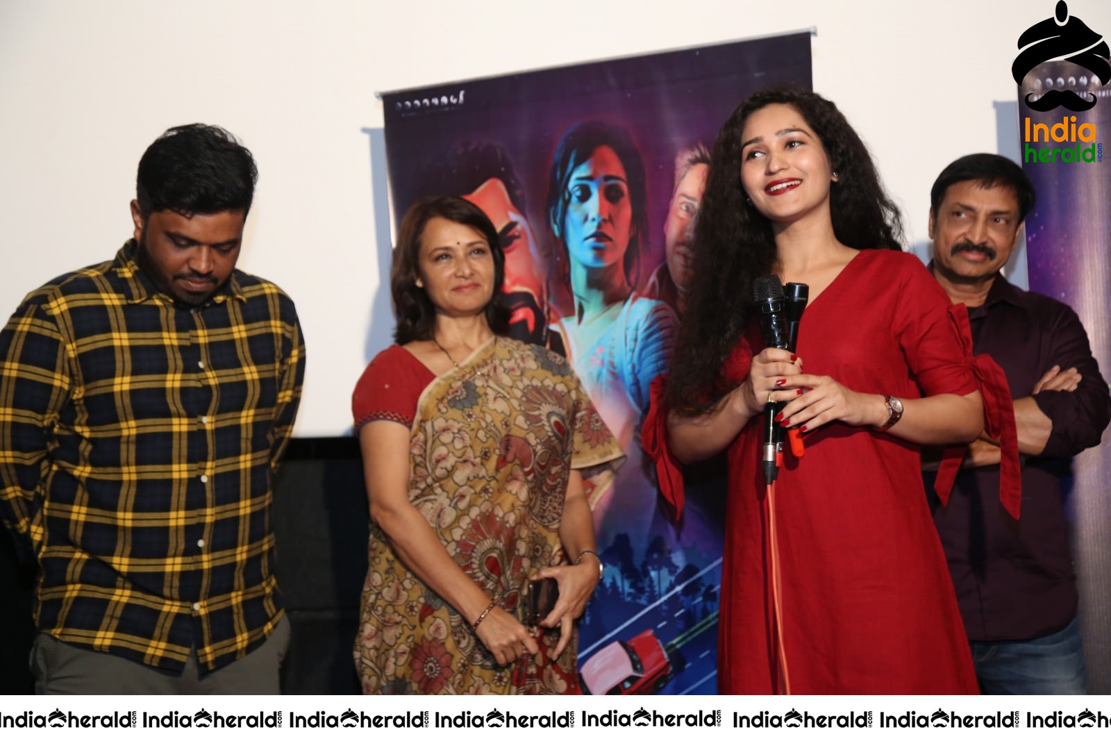 Amala Akkineni At Oka Chinna Viramam Song Launch Stills Set 3