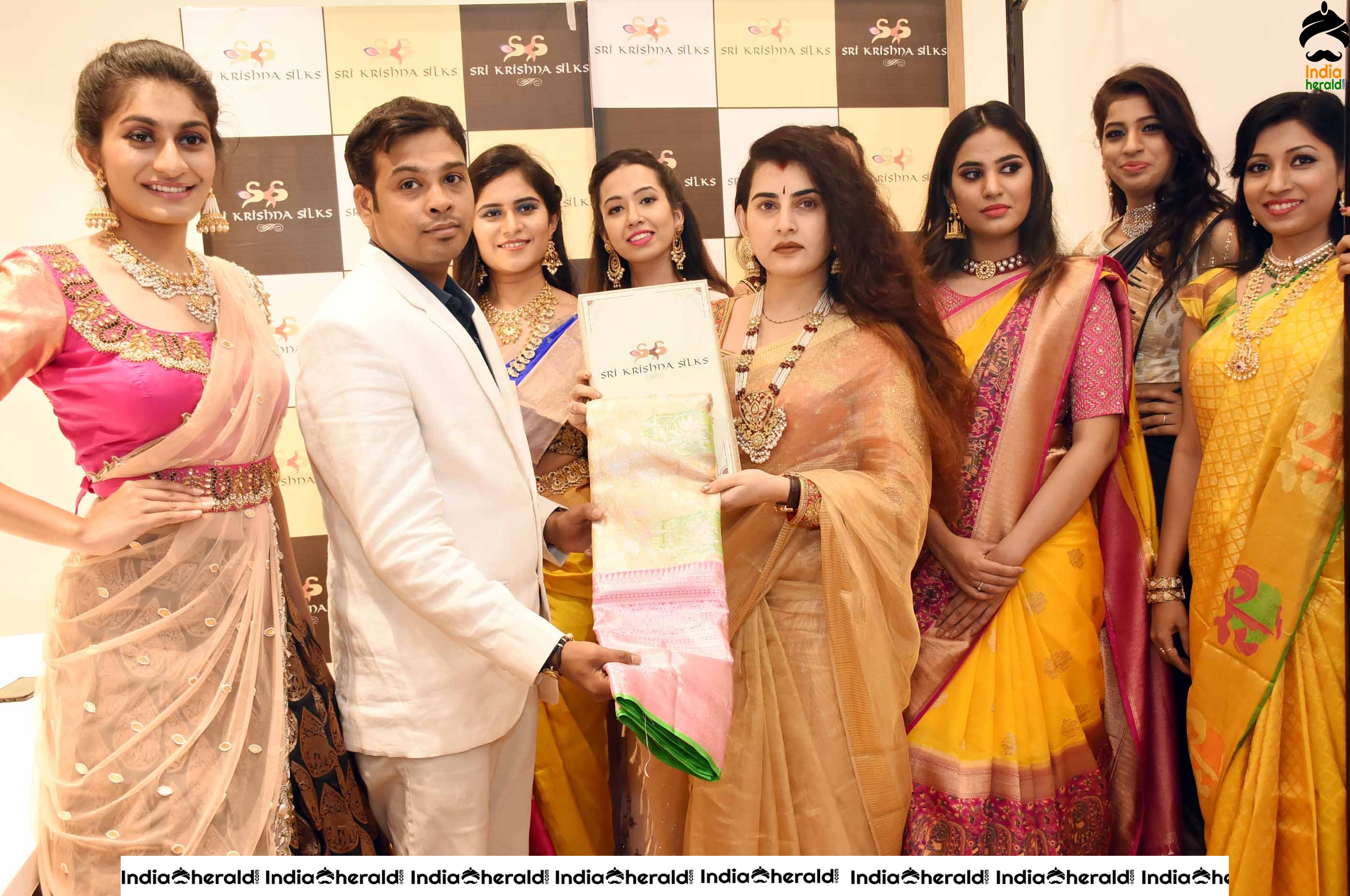 Archana Veda at Launch of Sri Krishna Silks at Banjara Hills