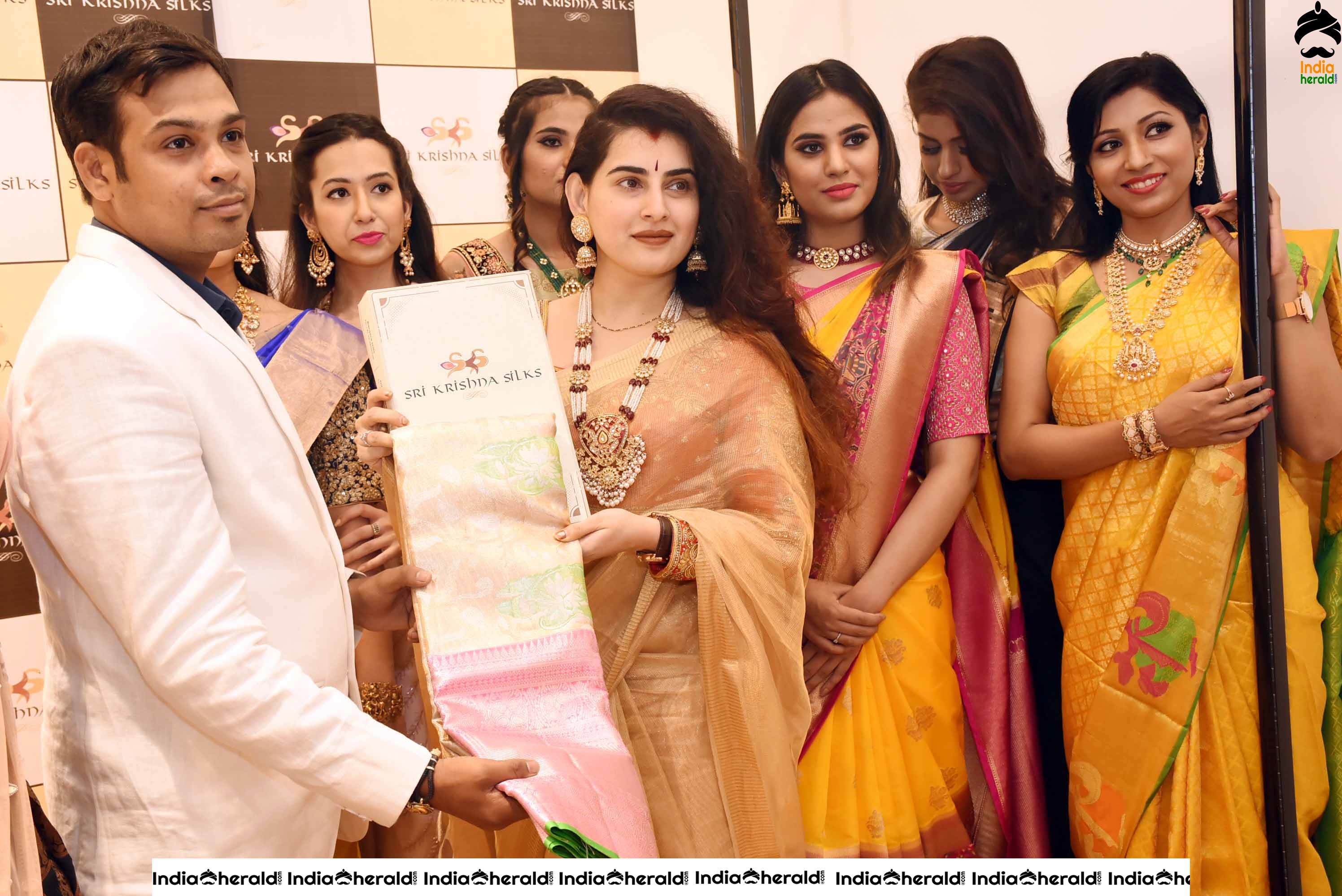 Archana Veda at Launch of Sri Krishna Silks at Banjara Hills