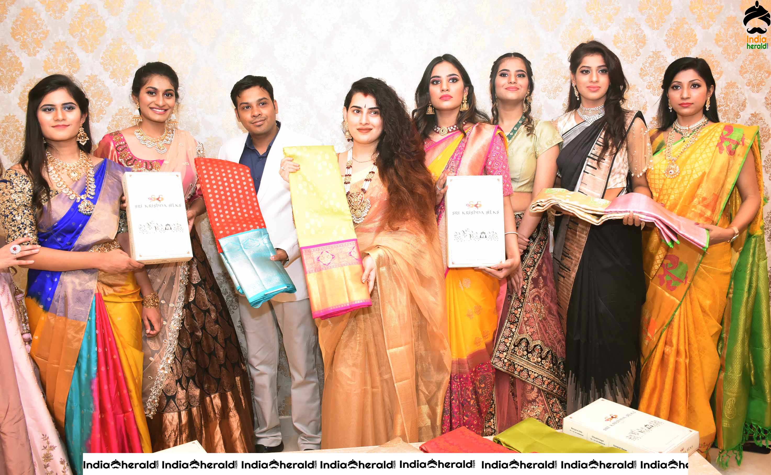 Archana Veda at Launch of Sri Krishna Silks at Banjara Hills