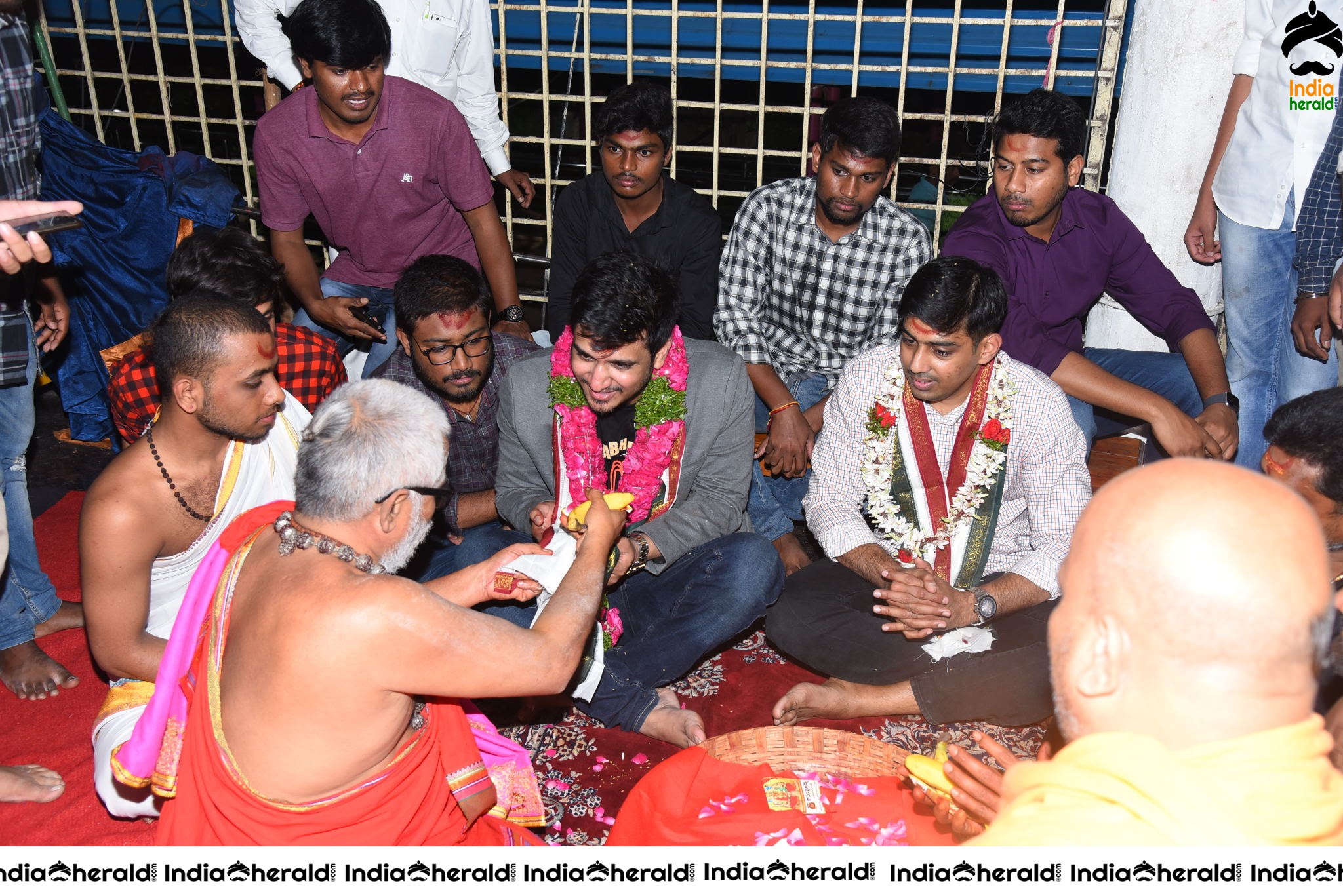 Arjun Suravaram Tour at Bhadrakali temple Warangal Set 1