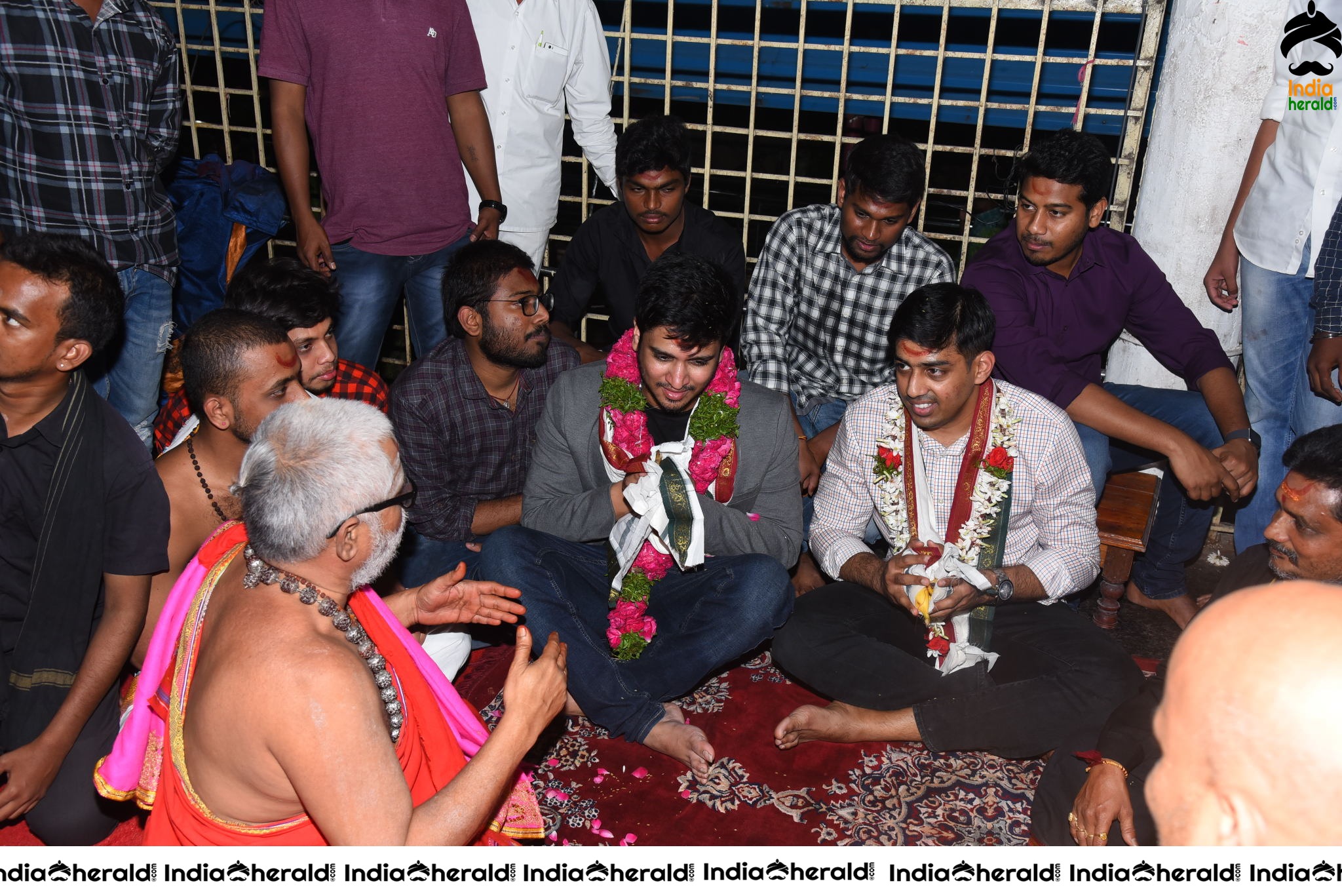 Arjun Suravaram Tour at Bhadrakali temple Warangal Set 1