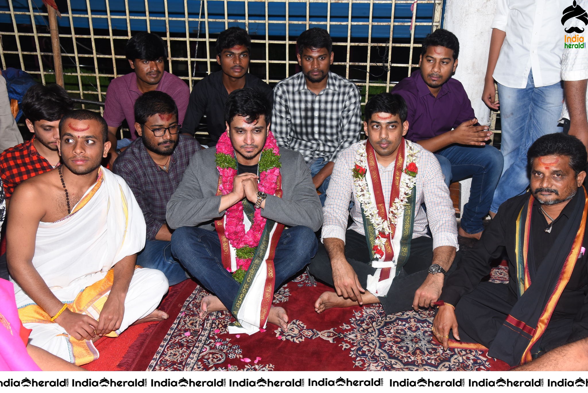 Arjun Suravaram Tour at Bhadrakali temple Warangal Set 2