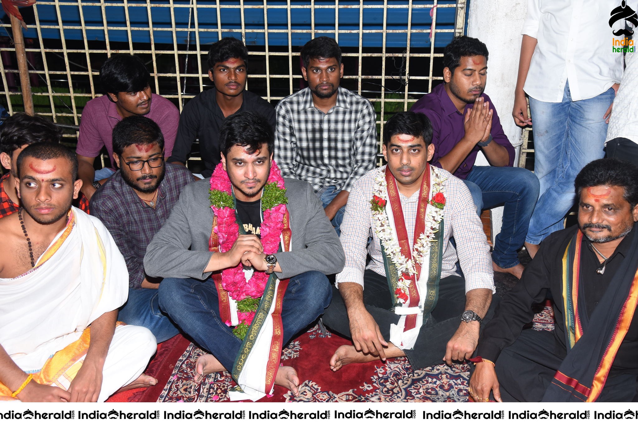 Arjun Suravaram Tour at Bhadrakali temple Warangal Set 2