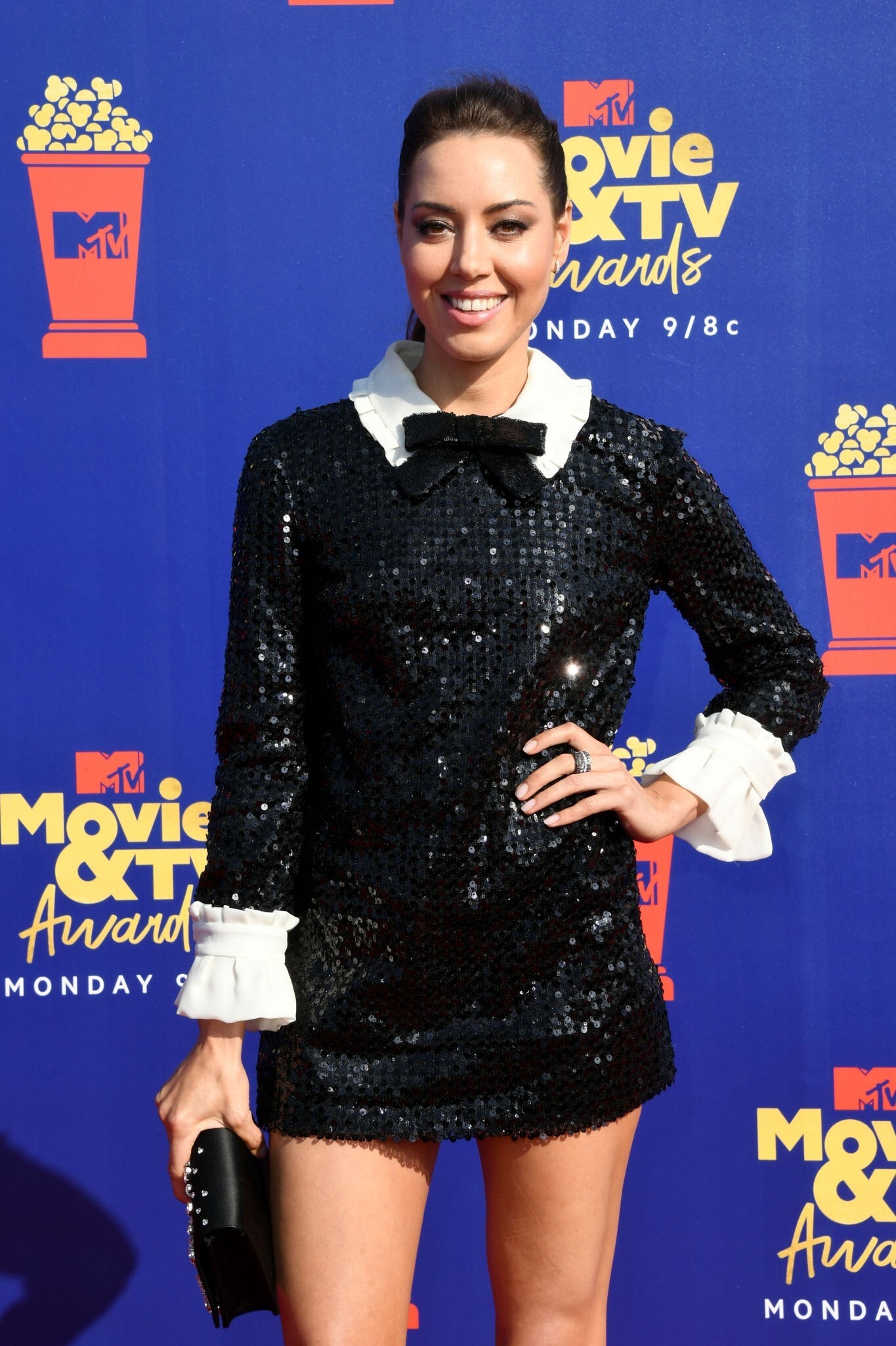Aubrey Plaza At MTV Movie And TV Awards Santa Monica