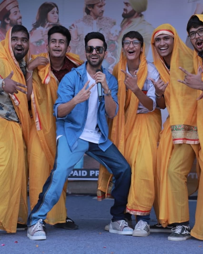 Ayushmann Celebrates Dahi Handi At A College In Vadodara
