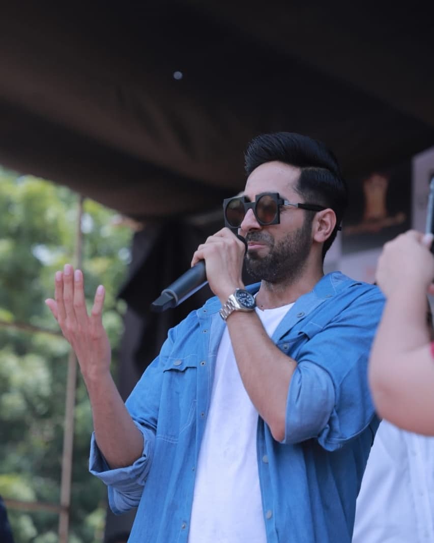 Ayushmann Celebrates Dahi Handi At A College In Vadodara
