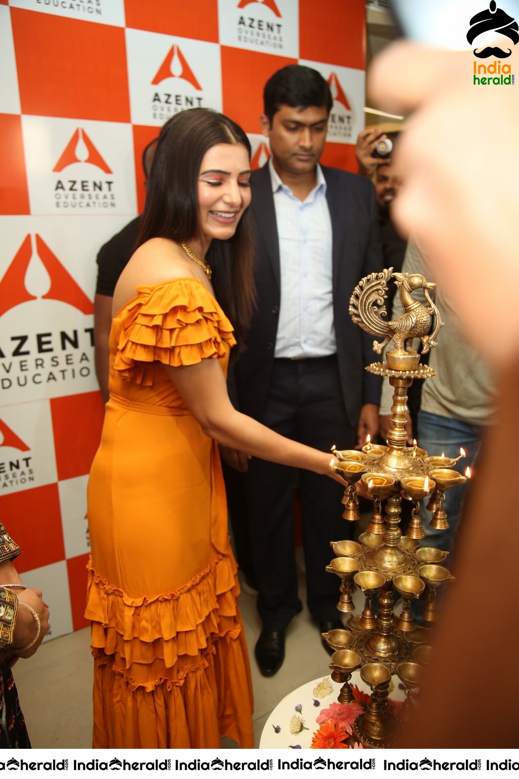 AZENT Overseas Educton Hyderbad Center Launch By Samantha Set 4