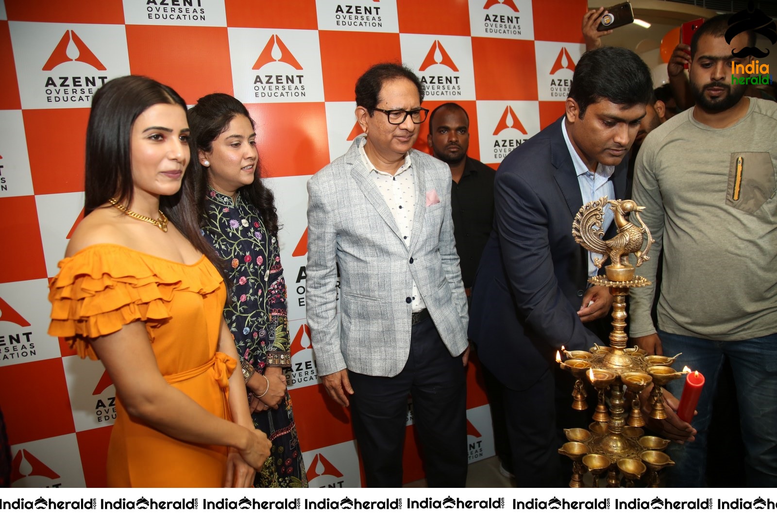 AZENT Overseas Educton Hyderbad Center Launch By Samantha Set 4
