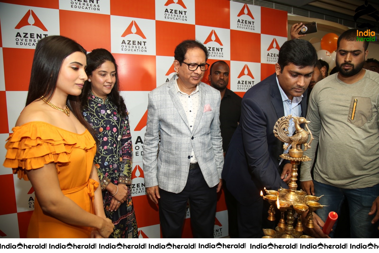 AZENT Overseas Educton Hyderbad Center Launch By Samantha Set 4