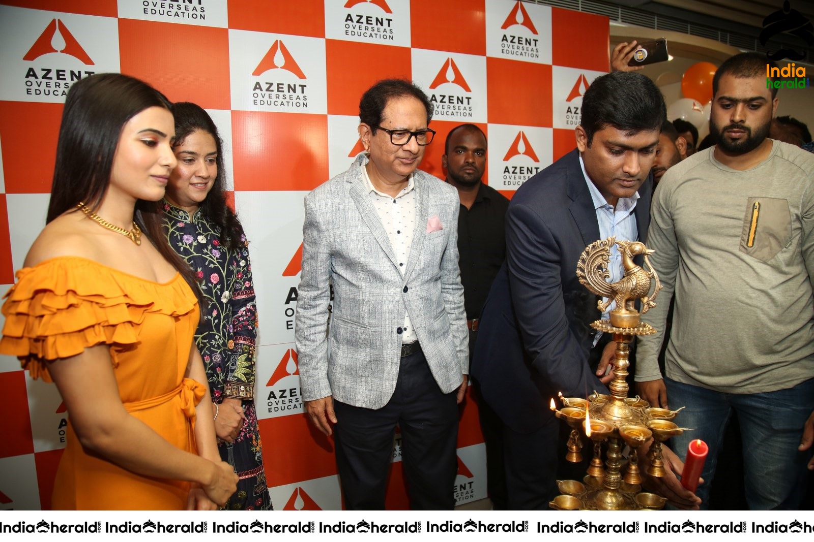 AZENT Overseas Educton Hyderbad Center Launch By Samantha Set 4