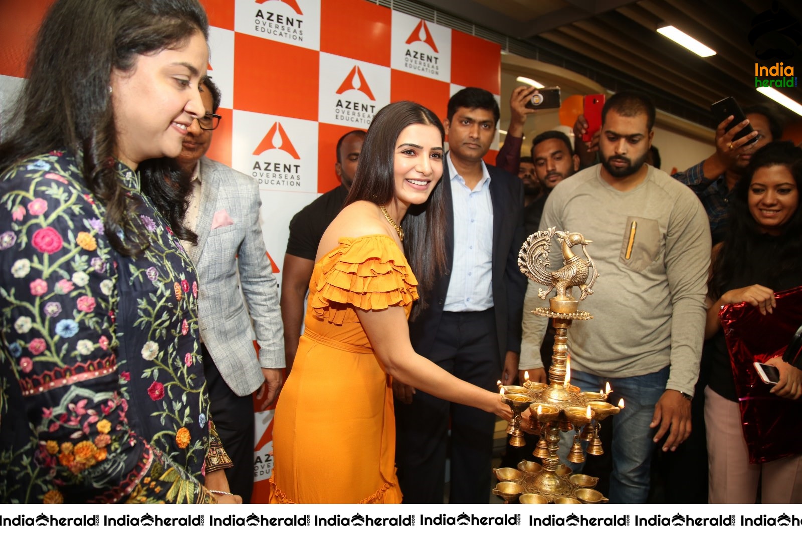 AZENT Overseas Educton Hyderbad Center Launch By Samantha Set 4